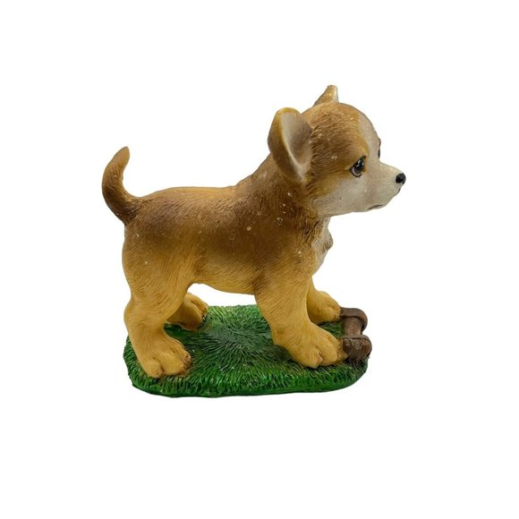 Dog, Pets. Resin Chihuahua Puppy Dog Figurine. Tender Times. collectibles. - Picture 3 of 7